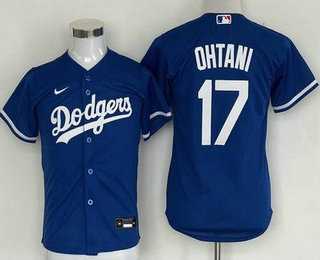 Youth Los Angeles Dodgers #17 Shohei Ohtani Blue Cool Base Jersey,We sell and wholesale Youth Los Angeles Dodgers #17 Shohei Ohtani Blue Cool Base Jersey on line form chian!